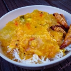 Dosakaya Pappu/Lemon Cucumber Yellow Lentil curry